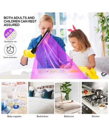 Portable Travel UV Light Sanitizer Wand - Black | UV Sanitizer Lamp - Buy Online on GoSupps.com