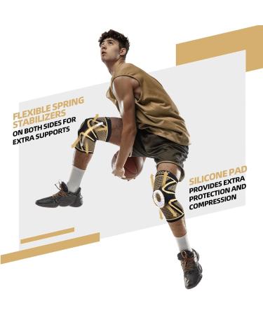 Lexniush Copper Knee Support Brace for Men & Women - Compression Sleeve for Arthritis, Joint Pain Relief & Sports Injuries - Small Size (Copper+Black) - Buy Online on GoSupps.com