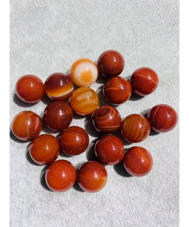 Room Decoration Natural Crystals and Stones Natural Carnelian Rough Red Agate Raw Sphere Crystals Quartz Craft Decor Accessories for Decoration (Size : 5pc)