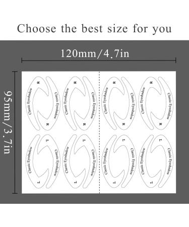 64 Pcs Cat Eyeliner Eyeshadow Stencil Stickers Eyeliner Stencils Stickers Eyeliner Stencil Cards Eyeliner Template Sticker for Smokey Eyes or Winged Eyeliner Quick Cat Eye Makeup Tool for Beginners - Buy Online on GoSupps.com