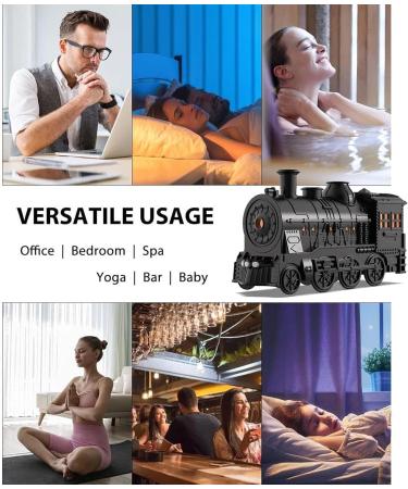 Train Locomotive 300ml Humidifier with Remote Control - 2 Light & Mist Modes Auto Shut-Off | Perfect for Home Office & Hotel - Black (Green 60cm - Buy Online on GoSupps.com