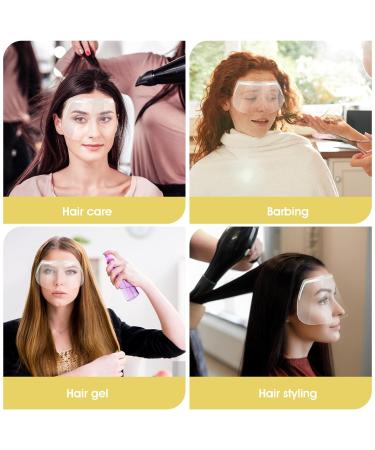 Thinp 50pcs Shower Face Eye Shields - Clear Waterproof Adult Shower Visors for Makeup Protection Hairspray & Eyelid Aftercare - Buy Online on GoSupps.com