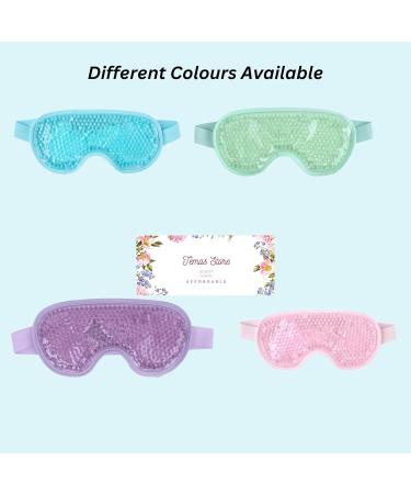 Temas Cooling Eye Mask for Puffy Eyes Reusable Hot Cold Therapy Gel Cold Eye Mask for Migraine Headache Dark Circles Dry Eyes Swollen Eyes Sinus Pain - Blue Green and Purple (Light Purple) - Buy Online on GoSupps.com