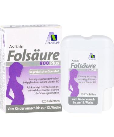 Folic Acid 800 Plus B12 & Iodine Tablets - Premium Quality Dietary Supplement for Women's Health | International Shipping Available - Buy Online on GoSupps.com