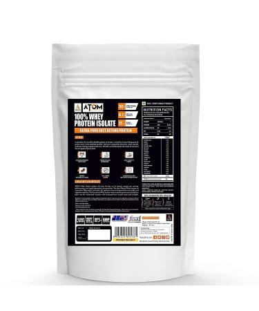 Asitis Nutrition Atom Whey Protein Isolate 1kg - 30g Protein 6.1g BCAA No Added Sugar Mango Delight Flavor - Ultra-Pure Fast Acting Protein for Optimal Recovery - Buy Online on GoSupps.com