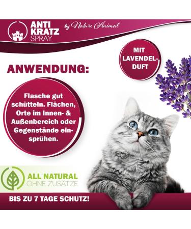 Nature Animal Anti Kratz Spray - Immediate Cat Defense Against Marking | Indoor & Outdoor Protection - Buy Online on GoSupps.com