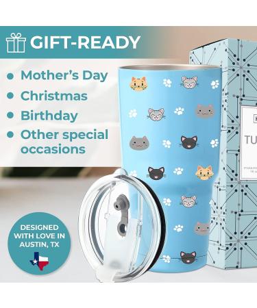 KEDRIAN Cat Mom Tumbler 30oz  Perfect Cat Gifts For Cat Lovers  Cat Cup  Cat Mugs  Cat Lover Gifts For Girls  Cat Lover Gifts For Women  Cat Gifts For Women  Cat Mom Gifts For Women  Cat Water Bottle - Buy Online on GoSupps.com