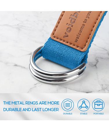 Voidbiov Cintura Yoga 1.85-2.5m | Cotone Naturale per Postura e Stretching - Blauer See 250cm - Buy Online on GoSupps.com