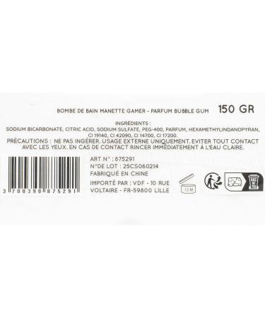 Bath Bomb 150g Gamer Controller Bubbl Gum Scent FRENCH TENDANCE - Buy Online on GoSupps.com