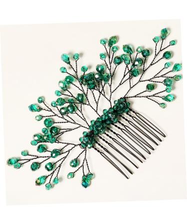 Ipetboom Green Branches and Leaves Hair Comb Leaf Hair Comb Decor Wedding Hair Accessories Wedding Headdress Crystal Leaf Headdress Wedding Crystal Hair Decor Leaf Comb Hairpin - Buy Online on GoSupps.com