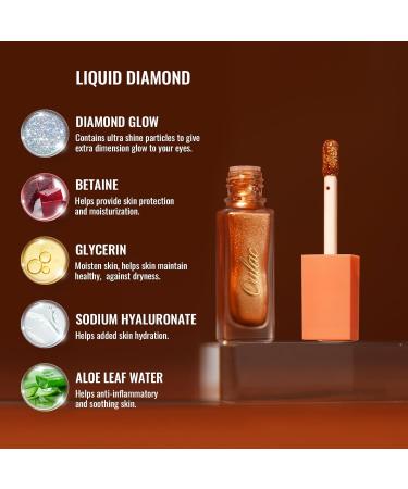 Oulac Glitter Eyeshadow Liquid - Purple Metallic Eyelid Shadow | Vegan & Cruelty-Free | Smooth Shimmer Finish 5.4g - Chaotic Love - Buy Online on GoSupps.com