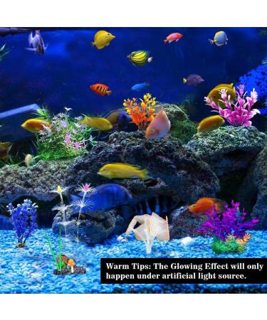 Buy Eqlef Artificial Aquarium Plants - 7 Piece Bright Coral & Aquatic Decorations for Stunning Aquariums - Buy Online on GoSupps.com