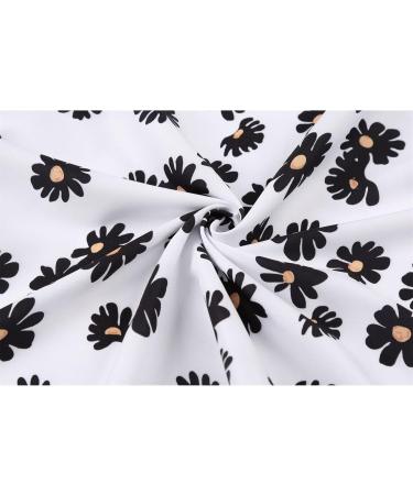 Buy Women's Elegant Maxi Dress - A-Line Sleeveless Pleated Casual Summer Dress with V-Neck & Floral Print - M White - International Shipping Available - Buy Online on GoSupps.com