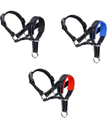 ILEPARK Dog Headcollar with Reflective Strap - Adjustable & Easy Control for Dogs (Small Blue) - International Shipping Available - Buy Online on GoSupps.com