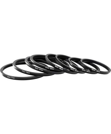 Fotasy Anodized Metal Black Filter Step Down Ring Set - 8 Stepping Down Lens Adapter Rings, 82-49mm Step Down Ring (SRD) - Buy Online on GoSupps.com
