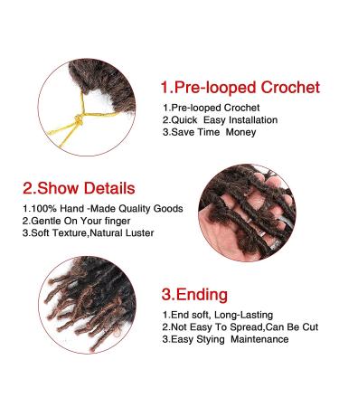 12 Inch Butterfly Locs Crochet Hair 8packs Pre Looped Distressed Faux Locs T30 - Buy Online on GoSupps.com