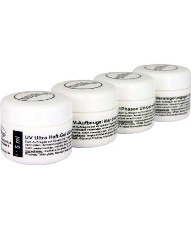 The 4 most important UV gels at a special of 5 ml each