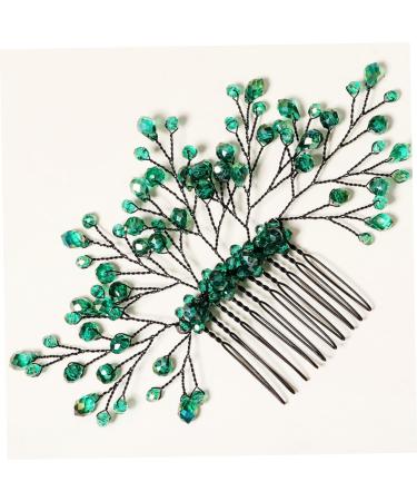 Mikinona Green Branches and Leaves Hair Comb Leaf Comb Hairpin Wedding Comb Hairpin Wedding Crystal Hair Decor Wedding Headdress Crystal Leaf Headdress Crystal Comb Hairpin Leaf Hair Comb - Buy Online on GoSupps.com