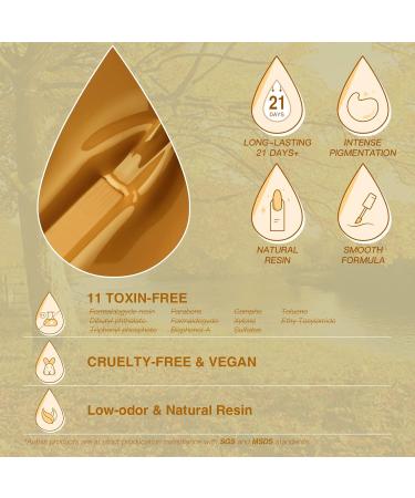 AUBSS Autumn Gel Nail Polish Set - 6 Stunning Colors for Winter | Gold Glitter, Brownish Orange, Brown | Soak Off LED Gel Kit for Nail Art | Perfect Manicure Gift for Women - Buy Online on GoSupps.com
