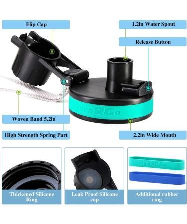 Auto Flip Lids for Hydro Flask Water Bottle Wide Mouth 12  16 18  32  40  64 oz  Flip Lids Replacements BPA-Free and Leak Proof 2 auto flip - Buy Online on GoSupps.com