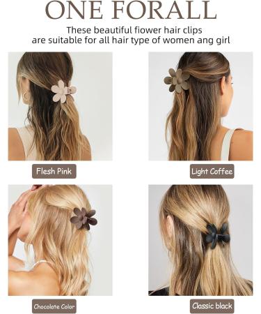 MiDoDo Hawaiian Flower Hair Clips for Women 4 Pack Flower Hair Claw Clips Plumeria Claw Clips for Thin Hair Large Claw Clips for Thick Hair Beach Tropical Hair Accessories for Girls Classic - Buy Online on GoSupps.com