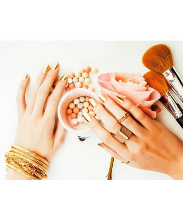 Paxcoo 300 Gold Leaf Sheets for Resin Jewelry Making, Nail Art, Slime & Gilding Crafts - 5.5x5.5 Inches, 300Pcs Gold, Silver, and Rose Gold Metallic Leaf - Buy Online on GoSupps.com