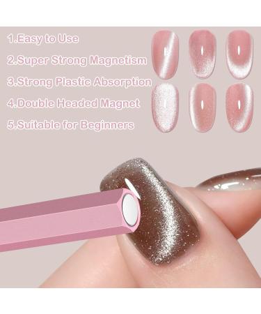 Cat Eye Magnet Tool for Nails | Double-Sided Nail Art Magnet | Strong Magnetic Nail Polish | Perfect for Cat Eye Gel Nail Designs - Buy Online on GoSupps.com