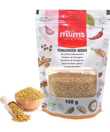 Mum's Premium Fenugreek Seeds (Methi Seeds) 150g - Authentic Indian Spice for Enhanced Flavor and Health Benefits - Buy Online on GoSupps.com