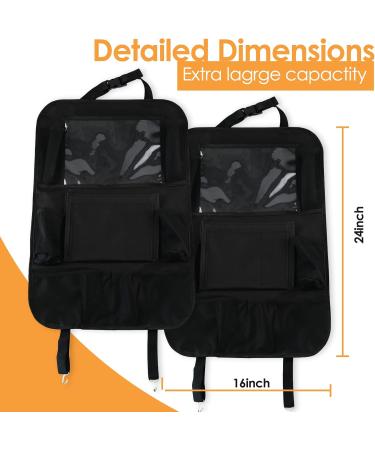 Lovpis Back Seat Car Organizer 2-Pack | Waterproof 600D Storage Bags for Kids | Travel Accessories & Back Seat Protection - Buy Online on GoSupps.com