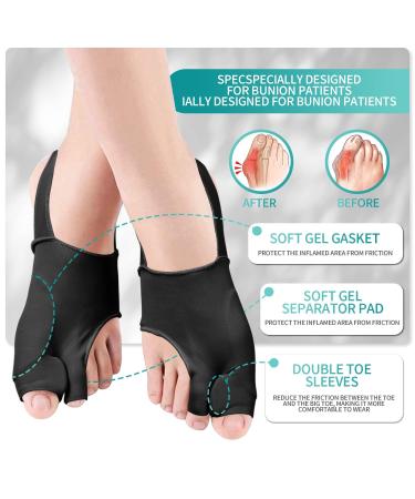 Bunion Corrector 6 Pack Set for Women & Men - Orthopedic Toe Separator for Non-Surgical Bunion Correction & Pain Relief - Buy Online on GoSupps.com