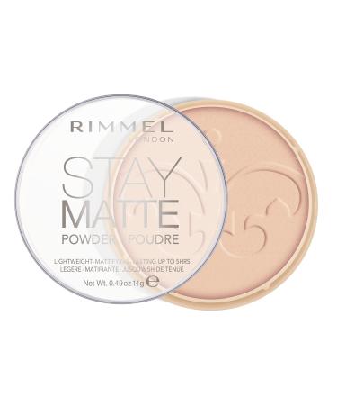 Rimmel London Stay Matte Long Lasting Pressed Powder - 003 Peach Glow Peach Glow 0.49 Ounce (Pack of 1) - Buy Online on GoSupps.com