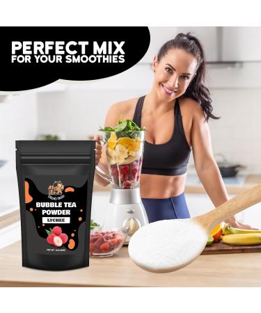 Bubble Tea Powder Kit | Lychee Flavor | 1LB (454g) | 18 Servings | Instant Boba Drink Mix for Smoothies and Tapioca Pearl Milk Tea - Buy Online on GoSupps.com