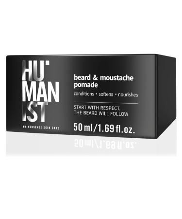 Delia Cosmetics Humanist Defining Beard & Mustache Pomade Cares Softens Nourishes Natural ingredients Vegan 50 ml