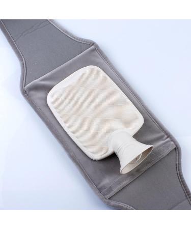 Cozy Plush Waist Warmer Belt & Hot Water Bottle - 1000 ml Gray Warm Belly Cover for Hands Neck & Feet - Buy Online on GoSupps.com