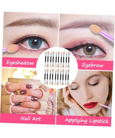 Healeved 60 Pcs Latex Eye Shadow Stick Eye Makeup Brushes Makeup Gadgets Eyeshadow Sponge Maquillaje Plastic 7.5cmx3pcs Assorted Colorx3pcs - Buy Online on GoSupps.com