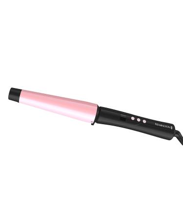Remington CI9538 Pro 1-1.5" Pearl Ceramic Curling Wand | Digital Controls & 10 Heat Settings | Black/Pink - Shop Internationally - Buy Online on GoSupps.com