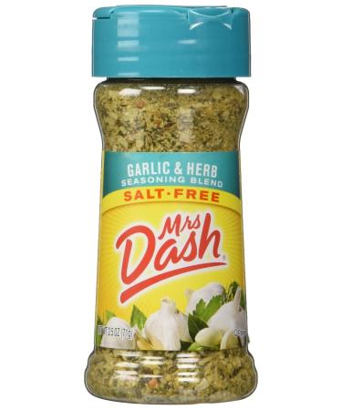 Mrs. Dash Garlic & Herb All Natural Seasoning Blend 2.5 oz - 2 Pack - Buy Online on GoSupps.com