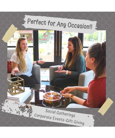 Gourmet Holiday Nuts Gift Basket - 6 Varieties of Roasted and Candied Nuts - 28.5oz Tray - Food Gift - Buy Online on GoSupps.com