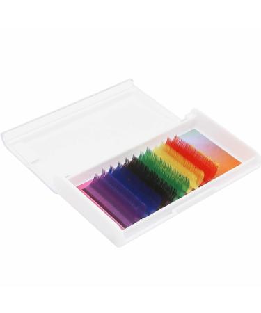 Vayator 0.15 D Curl Individual Colored Eyelash Extensions in Purple Blue Brown Green Red Yellow False Mink Lashes - 14mm - Buy Online on GoSupps.com