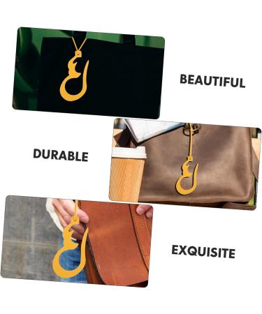 Cabilock Car Decoration Pendant Pu Bag Leather Arabic Ornament Home Simple Handbag Decorative Rearview Hanging Phone Car Decor Yellow 11.2X5.7cm - Buy Online on GoSupps.com