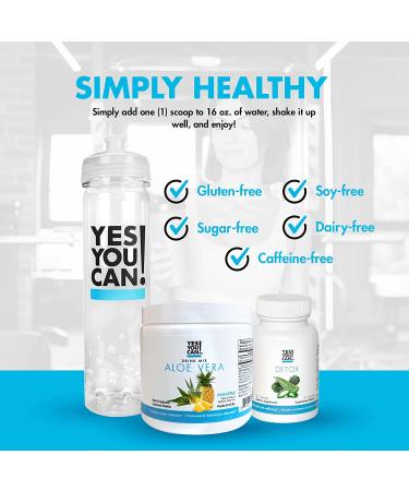 Yes You Can! Detox Kit - YYC! Detox, Water Bottle & Pineapple Aloe Vera Drink Mix - Buy Online on GoSupps.com