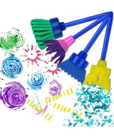 Kids Paint Sponge Set - 21 Piece Sponge Painting Kit for Early Learning and Art Crafts - Buy Online on GoSupps.com