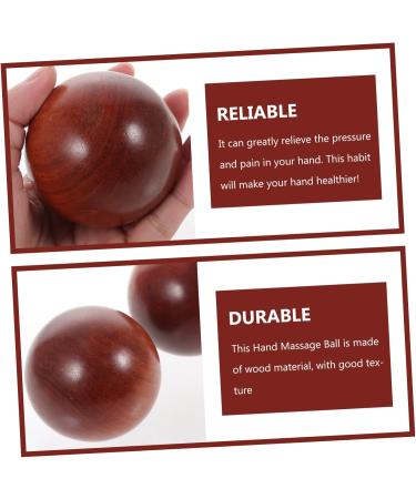Magiclulu Handball Fitness Balls - Handwritten Wooden Massage Balls for Relaxation & Therapy | Premium Mahogany & Jade Beads - Buy Online on GoSupps.com