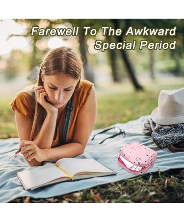 Sanitary Napkin Storage Bag - 4 Pieces Menstrual Pad Pouch for Teen Girls & Women (Cute Style) - Buy Online on GoSupps.com