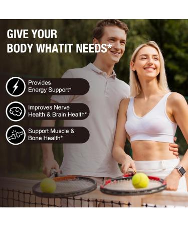 21 in 1 Liposomal 1400mg Magnesium Complex (Citrate Glycinate Malate etc) Capsule - 12 Active Types Magnesium with Vitamin D3 B6 B12 C Ashwagandha & CoQ10 for Women & Men - Support Bone & Muscle 120 Count (Pack of 1) - Buy Online on GoSupps.com