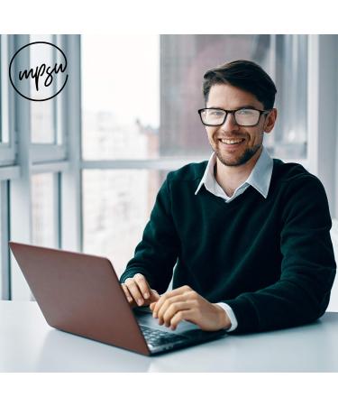 Buy Blue Light Blocking Glasses | UV Protection Computer & Reading Glasses for Men & Women - Lightweight TR90 Frame - Buy Online on GoSupps.com