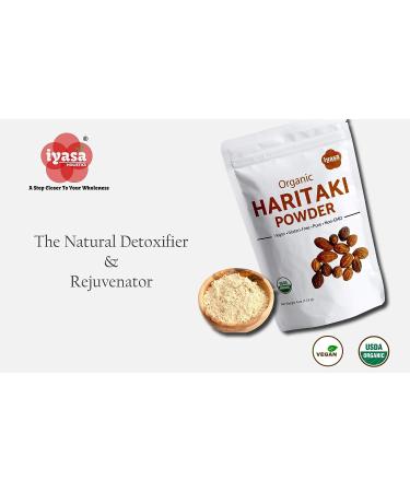 Iyasa Holistics Organic Haritaki Powder 4oz - Digestion & Gas Relief - Ayurvedic Superfood - Buy Online on GoSupps.com
