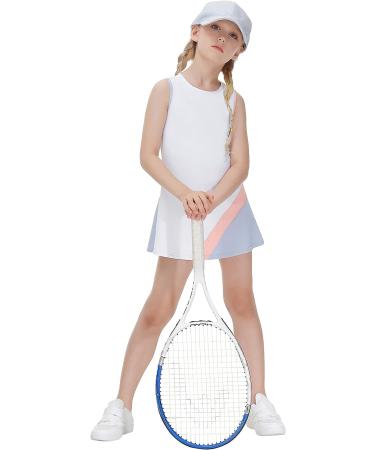JACK SMITH Youth Girls Tennis Dress with Shorts Pockets - White, Size 6 Years - Buy Online on GoSupps.com