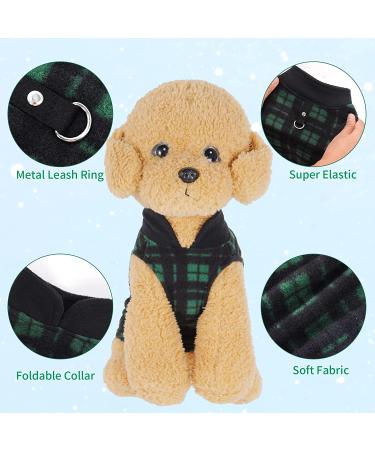 Rbenxia Buffalo Plaid Dog Sweaters 4-Pack | Soft Fleece Vest Pullover for Small Pets | Winter Outfits for Dogs and Cats - Buy Online on GoSupps.com