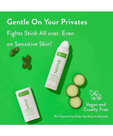 Native Whole Body Deodorant Spray Contains Naturally Derived Ingredients Deodorant for Women & Men | 72 Hour Odor Protection Aluminum Free with Coconut Oil and Shea Butter | Cucumber & Mint - Buy Online on GoSupps.com